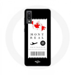 Coque pour Samsung Galaxy A02 Billet d'avion Montr&eacute;al Canada