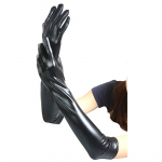 Naiste Cosplay t&auml;iss&otilde;rmed k&otilde;rged elastsed pikad kindad kunstnahast varrukad Must l&auml;ikiv m&auml;rg v&auml;limus 52CM