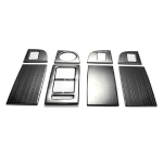 Car styling stainess steel Window Lift Switch Adjustment panel Cover Sticker Trim For Skoda Octavia A7 LHD 2014-2018 Auto Parts style gray