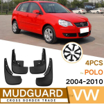 Auto poritiiva eesmised ja tagumised poritiiva tarvikud Volkswagen VW Polo Mk4 9N3 2004 2005 2006 2007 2008 2009 2010 jaoks black