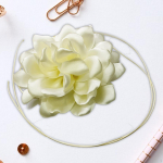 Choker Rose Flower Lace up Necklace Necklace, Girl Collar ,Necklace for valge