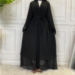 Dubai Abaya &scaron;ifoonist moekardigan, moslem naistele, tagasihoidlik r&uuml;&uuml; T&uuml;rgi kaftan ramadan araabia islami r&otilde;ivad S must