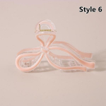 Krabi juukseklambrid naistele Shark Jelly Clear Claw Clips K&auml;&auml;rid kujuklamber Barrette Juuksen&otilde;el T&uuml;drukute Juuste Aksessuaarid