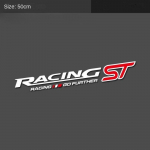 1 paar mitmes suuruses muudetud autokleebiseid ST sportlikud k&uuml;ljeukse kleebised isikup&auml;rastatud kehakleebised kuumad kleebised valge