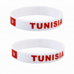 2tk Tuneesia lipp Silikoonist k&auml;ev&otilde;rud Sport M&auml;ng Randmepaelad Rahvuslipud Randmepael meestele Naistele Motiveeriv kummipael Moeaksessuaarid Kingitused 2pcs