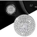 UHONSN Bling Auto Tarvikud Lexusele Kristall Mootori K&auml;ivitus-Seiskamis Nupu Kate Metallist Kleebised Auto Interj&ouml;&ouml;ri S&uuml;&uuml;te Kleebised Trimm S&auml;delevad Kaunistused for Lexus