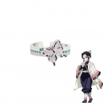 Demon Slayer seeria Cosplay s&otilde;rmus Kimetsu No Yaiba metallist emailiga avatud reguleeritav s&otilde;rmes&otilde;rmus naistele meestele Anime aksessuaarid resizable