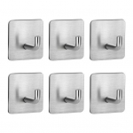 6 tk seinahoiukonksud, tugevad kandev&otilde;imega perforaatorid, lihtne paigaldus, isekleepuv roostevabast terasest konksude komplekt h&otilde;be