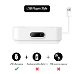 Puutetundliku juhtimisega LED laualamp Sisseehitatud 1200/2000 mAh aku, valgustus 5 v&auml;rvi Reguleeritav USB laetav riidekapi valgustus Plug-in Style