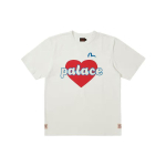 Palace x Evisu 3.0 SS23 S&uuml;dameprindiga T-s&auml;rk Unisex Topp Valge P24EVES003 L