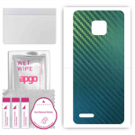 apgo Protective Skin Sticker for the back compatible with Ulefone Note 7, Wrap Film, Foil, Vinyl - Pattern Carbon Chameleon CAKA1