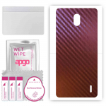 apgo skin sticker film foil vinyl for the BACK compatible with Nokia 2, scratch-resistant, easy to install - Carbon Chameleon CAKA5