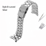 Kvaliteetne roostevabast terasest kellarihm Casio Tissot Seiko Citizeni metallist lameda/kumera otsaga rihmaga k&auml;ev&otilde;ru kella kett 20mm 22mm 24mm