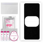 apgo Protective Skin Sticker for the back compatible with Lenovo Legion Y90, Wrap Film, Foil, Vinyl - Pattern Matte Black