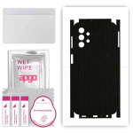 apgo Protective Skin Sticker for the back+sides compatible with Samsung Galaxy M32 5G, Full Wrap Film, Foil, Vinyl - Pattern Matrix