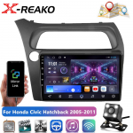 Android CarPlay autoraadio multimeediumipleier Honda Civicu luukp&auml;raga 2005 2006 2007-2011 Android Auto GPS 2din autoraadio 2+64+4led