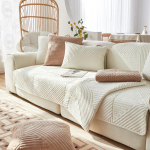 P&otilde;hjamaade tavaline tepitud paks sametist diivani kate L-kujuline diivanikate 2/3/4-kohaline libisemisvastane pehme diivanipadi lemmikloomakoerale Cushion cover30x50cm beige
