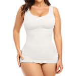 Kujundusr&otilde;ivad naistele koos sisseehitatud rinnahoidjaga, k&otilde;htu reguleeriva kompressiooniga, Body Shaper polsterdatud tankidega M