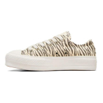 Converse Chuck Taylor All Star Lift Low Sebra mustriga Naiste tossud Kreemjas Egreti Mootori-Suits A10959C 35