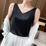 Summer Plus Size Camisole Base Ride Top Hot Girl Outer Wear White Silk Camisole S must