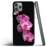 Orchid Flowers v&auml;rviline silikoon&uuml;mbris Apple iPhone 12 Mini 11 Pro SE XS X XR Max 8 7 6S 6 Plus 5S jaoks Iphone 11