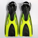 OLIKEI professionaalsed sukeldumislestad t&auml;iskasvanutele avatud kontsa disainiga Sukeldusuimed Ujumisuimed Reguleeritavad pikad snorgeldamislestad sukeldumisvarustus S/M kollane