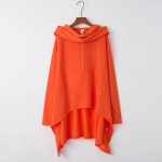 Naiste vabaaja &uuml;hev&auml;rviline kapuutsiga kampsun Pullover Pluus Tops Jope XXXXL oranž