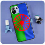 Mustlas-roma lipuga &uuml;mbris POCO F3 F2 F1 M3 M4 X4 GT X3 Pro telefoni&uuml;mbris Xiaomi 12 10T 11T Pro Mi 11 Lite jaoks Mi 9T (9T Pro)