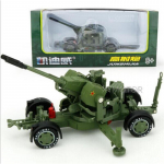 1/35 T&otilde;mmake tagasi auto lennuvastane kahur Flak Double Runner m&ouml;rt raketiheitja s&otilde;jalise sulami mudel Laste m&auml;nguasi auto survevalu metallautod m&auml;nguasjad 1/35-Size:23*7.5*6.6cm roheline