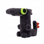 Tantsiv lohe pl&uuml;&uuml;sist nukk, loominguline dekoratiivne m&auml;nguasi must