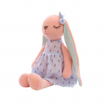 Kawaii Long Ears Bunny Plush t&auml;idisega m&auml;nguasjad beebit&uuml;drukule rahustav nukk beebi magamism&auml;nguasi Pehmed pl&uuml;&uuml;sis m&auml;nguasjad topitud loomad Beebi m&auml;nguasjad