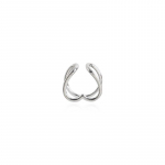 S925 h&otilde;bedaga kaetud k&otilde;rvar&otilde;ngad mitmekordselt kantav s&uuml;damekujuline k&otilde;rva klamber Dongdaemuni magusa t&uuml;druku stiilis armastuse k&otilde;rva klamber ilma k&otilde;rvaaukudeta