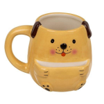 Tasse Mug chien &agrave; compartiment pour biscuits mug range-biscuit