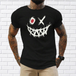 Uus suvine meeste mood T-s&auml;rk Ghost Face Graffiti tr&uuml;kitud meeste T-s&auml;rk top XS must