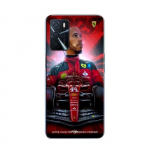 Coque Maniacase pour Oppo A16 Lewis Hamilton Ferrari officiel
