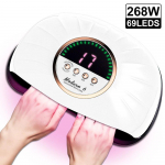 69 LED-iga Professionaalne UV LED K&uuml;&uuml;nte Kuivatuslamp K&otilde;igi K&uuml;&uuml;negeellakkide Kuivatamiseks Infrapuna Anduriga K&uuml;&uuml;nelamp Manik&uuml;&uuml;ri Salongi T&ouml;&ouml;riist us valge