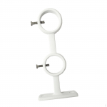 Kahekordse kardinapuu kronsteini aknakatte hoidik hotelli jaoks White