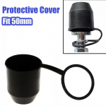 1X PVC must haakekonksu kuul Haakekonksu kattekork Pukseerimiskonksu haagise kaitsekork must