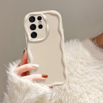 Moodne &uuml;hev&auml;rviline kreemikarva &uuml;mbris Samsung Galaxy S24 Ultra S23 S22 Plus S21 S20 FE M54 M34 M14 M32 M12 A55 A35 A54 A34 A73 jaoks, pehme l&auml;bipaistev TPU telefonikaitse Samsung Galaxy M10S valge