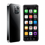 Soyes XS16 Pro mobiiltelefon, 4 GB RAM 128 GB ROM suur m&auml;lu 4,0'' puuteekraan 2000 mAh Android 10 kaheksatuumaline 4G LTE kahe SIM-kaardi n&auml;o ID mini nutitelefon must