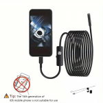Endoskoopkaamera iPhone'i autodele Endoskoopiline veekindel 8 LED-i Borescope auto mootori &uuml;levaatus iPhone 5m