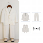 Lapsed poisid, valged bleiservestid, p&uuml;ksid lastele, pulmaballi &uuml;likond beebipoisi elegantne kleidipidu 130cm