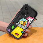 Pehme silikoonist ruudukujulise redeliga printimismustriga telefoni korpus, t&auml;iskaanega kaamera p&otilde;rutuskindel kaitse kummist &uuml;mbris Xiaomi Redmi jaoks Redmi Note 13 Pro+ 5G must