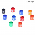 10 tk sulamist linnujalgade r&otilde;ngas tuvide jalar&otilde;ngas nummerdatud v&auml;lilennu treeningvahendiga v&otilde;istluse tunnussilt 3mm