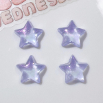 10 tk Aesthetic Dream Shiny Stars Resin armsad Decor Aksessuaarid Cream Gel Mobiili&uuml;mbrisele Ise isetehtud juuksen&otilde;elaga k&otilde;rvar&otilde;ngad