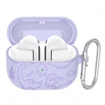 Silikoonist k&otilde;rvaklappide kaitsekate L&ouml;&ouml;gikindel, &otilde;mblusteta sobiv Lihtsa paigaldusega kaitsekate SamsungGalaxy Buds 3/3pro jaoks helelilla v&auml;rv