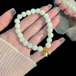 Lily of the Valley helmestega k&auml;ev&otilde;ru naiste retrotemperamendi s&uuml;nteetiline valge nefriit k&auml;ev&otilde;ru suveehted