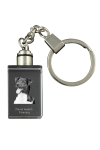Danish-Swedish Farmdog - Crystal key ring with dog photo, illuminated key ring, unique gift by Art-Dog brand