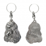 Poodle - Silver-plated pendant with a dog in a decorative box, handbag decoration, backpack pendant by Art-Dog brand