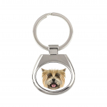 Cairn Terrier - geometric keychain with a photo and the inscription Art-Dog